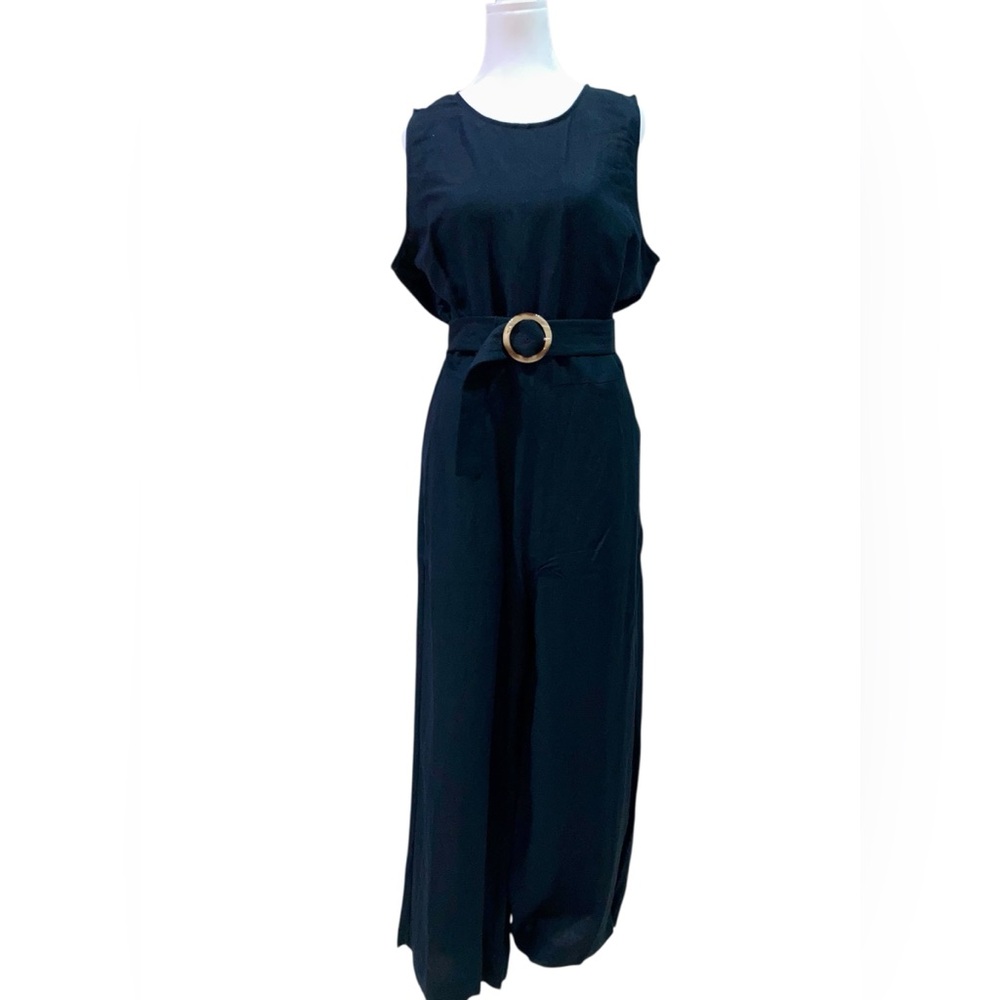 NEW!!! LOFT Elegant Black Linen Jumpsuit — Never Worn!